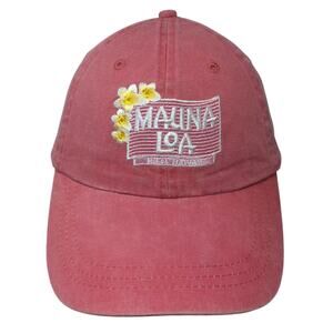 Fahrenheit Baseball Cap Pink Slideback OS Mauna Loa Hawaii Hilo Embroidered Hat